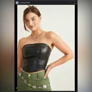 Altar’d State Katarina Vegan Leather Tube Top